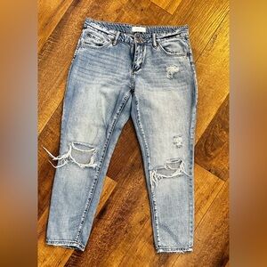 Distressed Light Blue Jeans